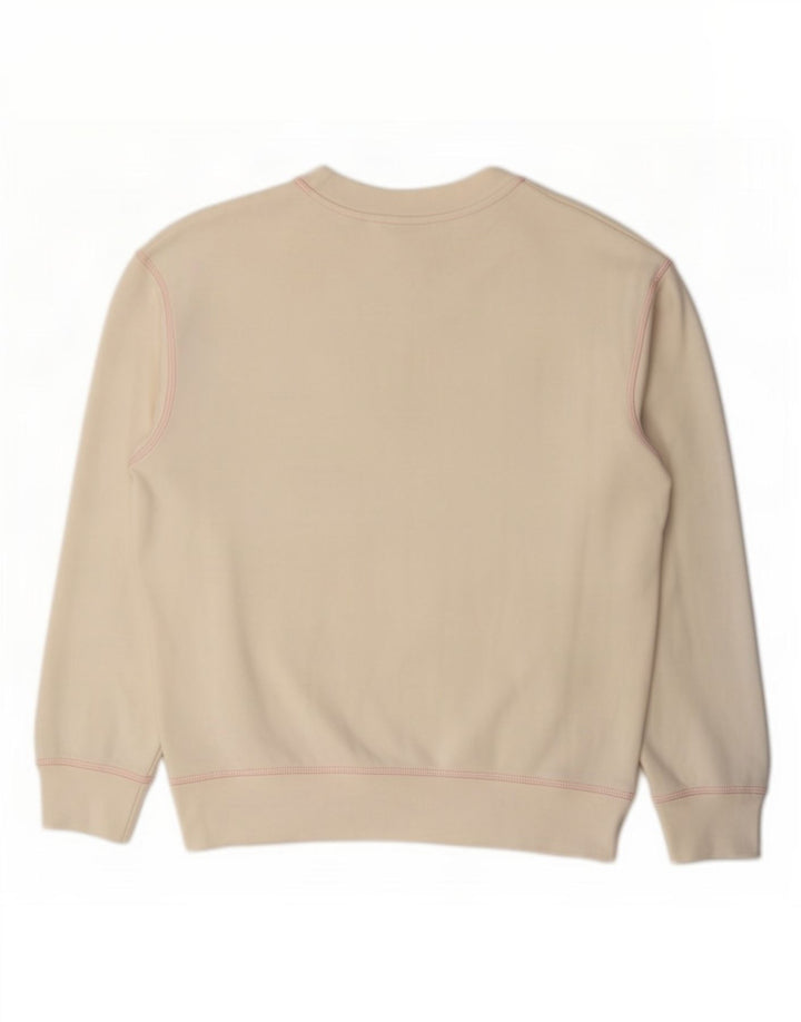 Damski sweter oversize Levi's UK 10, mały, z białej bawełny