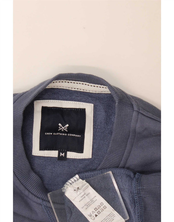 Crew Clothing Męska bluza sweterkowa Średni niebieski bawełniany
