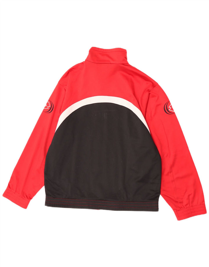 Męska kurtka dresowa Lotto Graphic UK 38/40 w kolorze średniej czerwieni