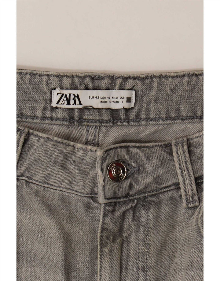 Damskie jeansy zwężane Zara EU 42 Large W32 L27 Szare