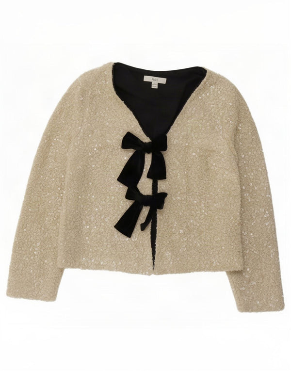Marks & Spencer Damska marynarka oversize UK 10, mała w kolorze złamanej bieli