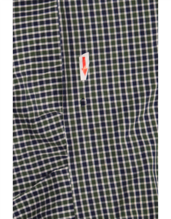 Koszula męska Chaps o klasycznym kroju, średnia zielona bawełna w kratkę
