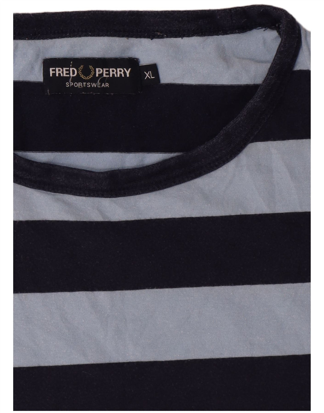 T-shirt męski Fred Perry Top XL, bawełniany w niebieskie paski