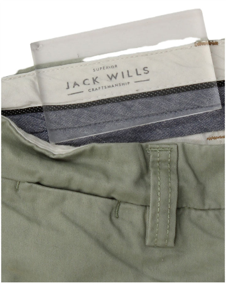 Męskie spodenki chino Jack Wills W30, średnia zielona bawełna