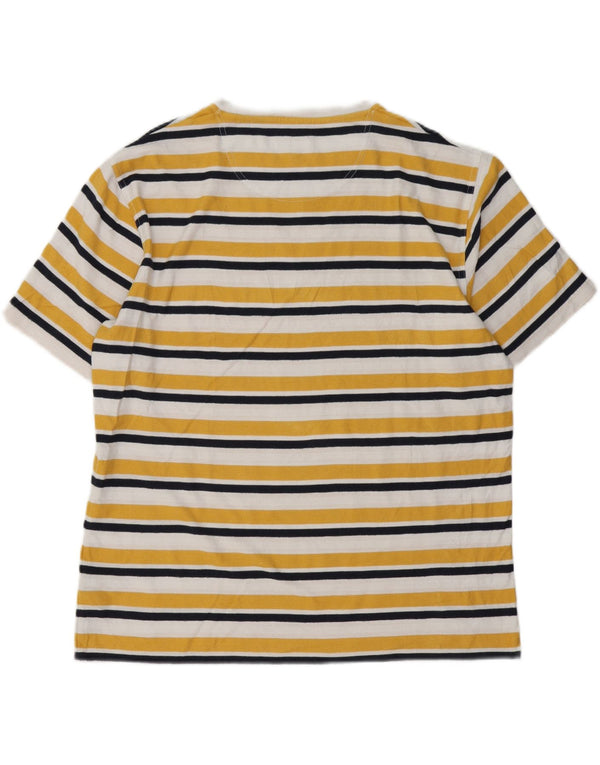 T-shirt męski Barbour XL, bawełniany w żółte paski