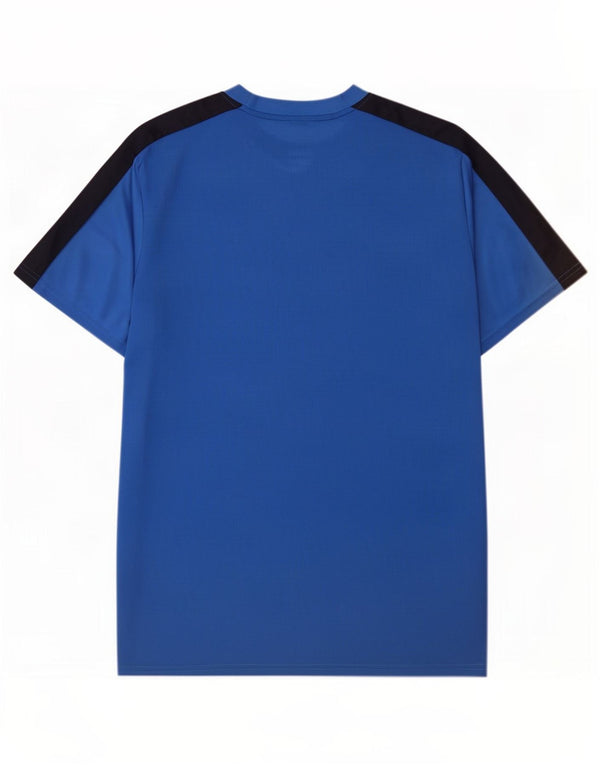 Męski T-shirt Nike Dri Fit Slim Top 2XL Niebieski poliester z blokami kolorów