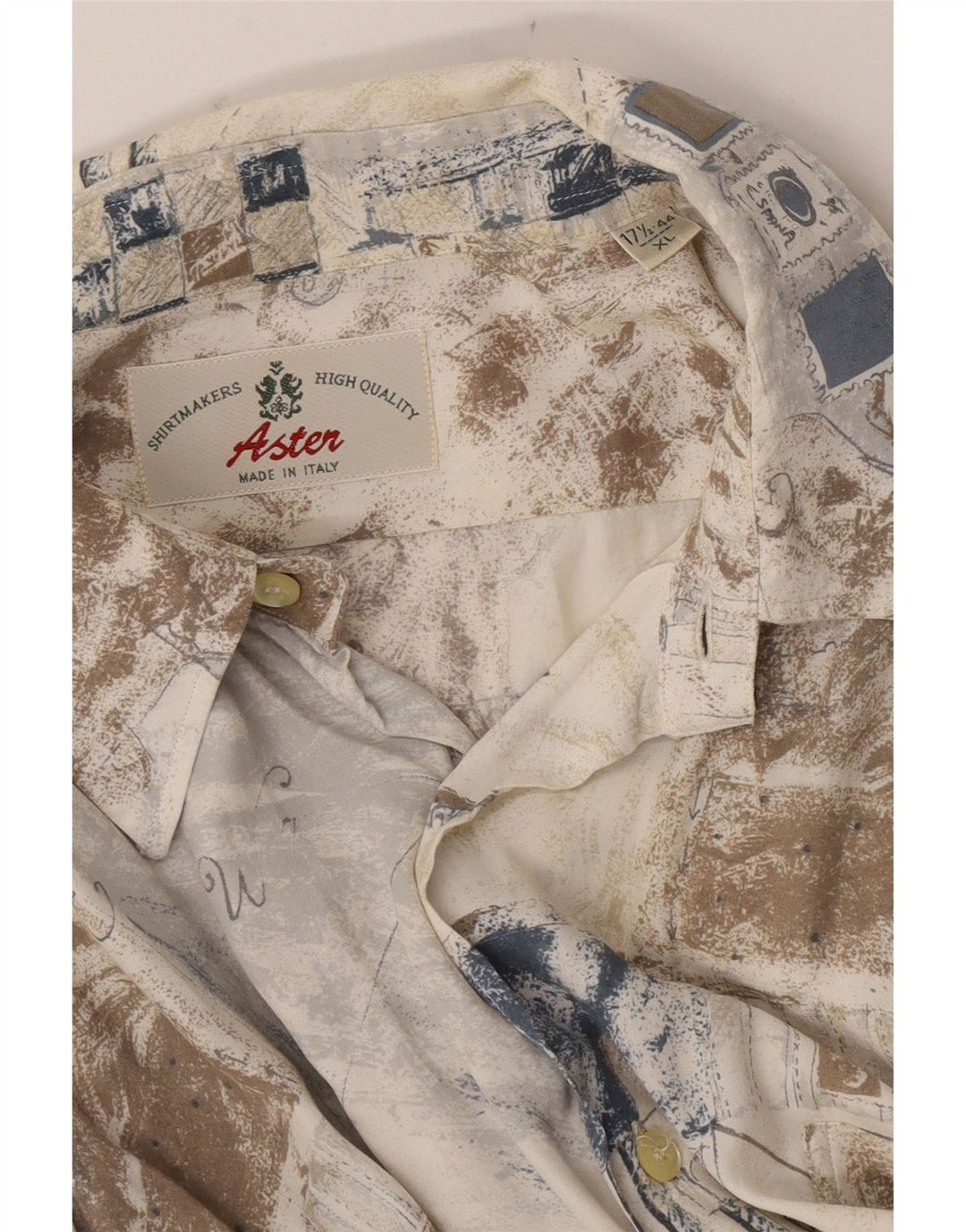 Koszula męska z krótkim rękawem Aster XL w kolorze beżowym