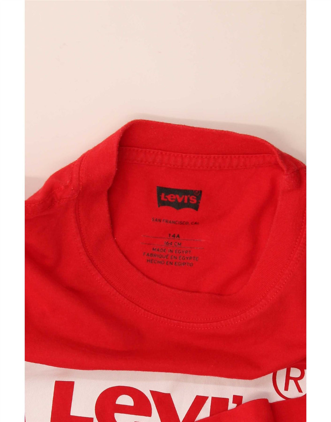 Koszulka chłopięca Levi's z grafiką, 13-14 lat, czerwona