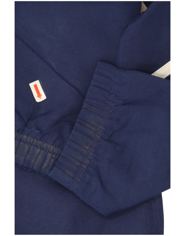 Męska bluza dresowa Adidas z grafiką, duża, granatowa, z blokami kolorów