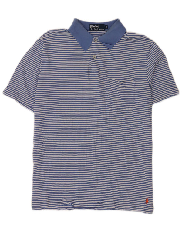 Koszula męska Polo Ralph Lauren w średnie niebieskie prążki