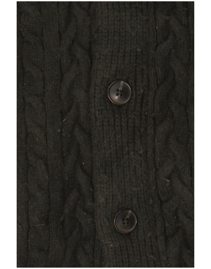 Marks & Spencer Męski sweter rozpinany, średni, khaki, poliester