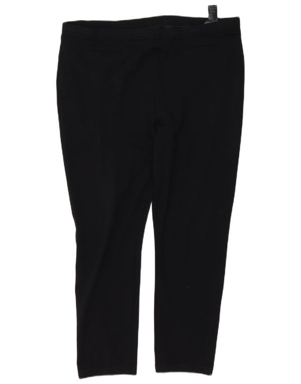Spodnie damskie Marks & Spencer Slim Casual UK 20 2XL W40 L27 Czarna wiskoza