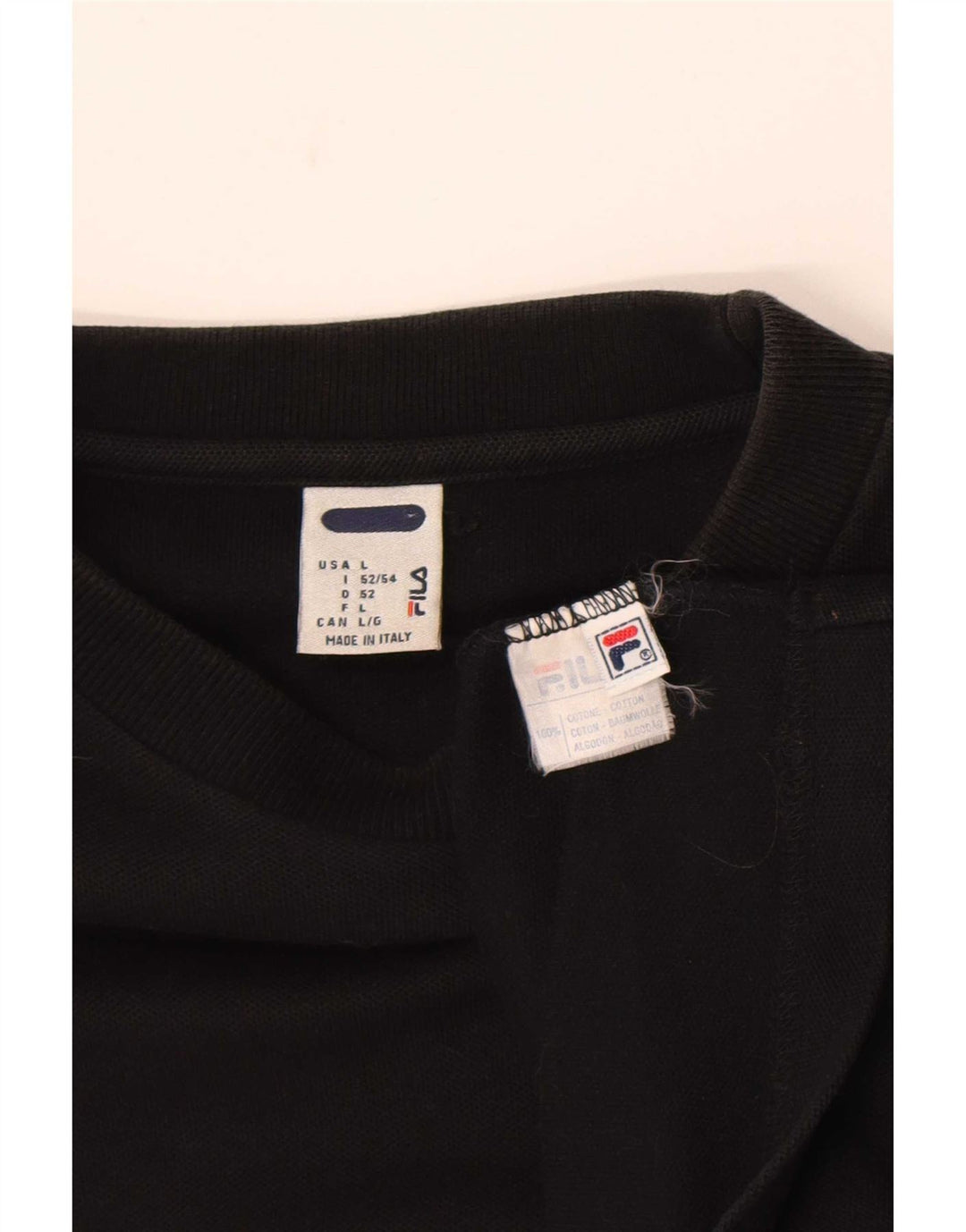 T-shirt męski Fila, duży, czarny, bawełniany