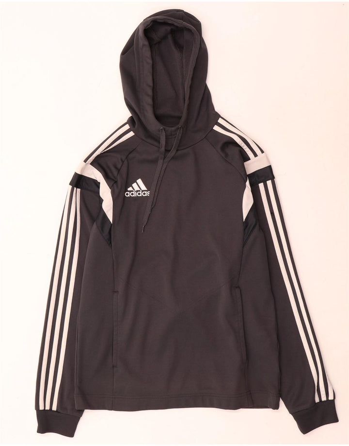 Adidas Męska bluza z kapturem XS Szary poliester