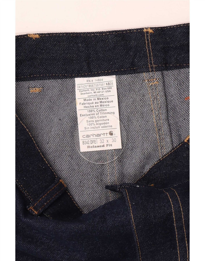 Męskie jeansy cargo Carhartt W32 L27 Granatowe, bawełniane