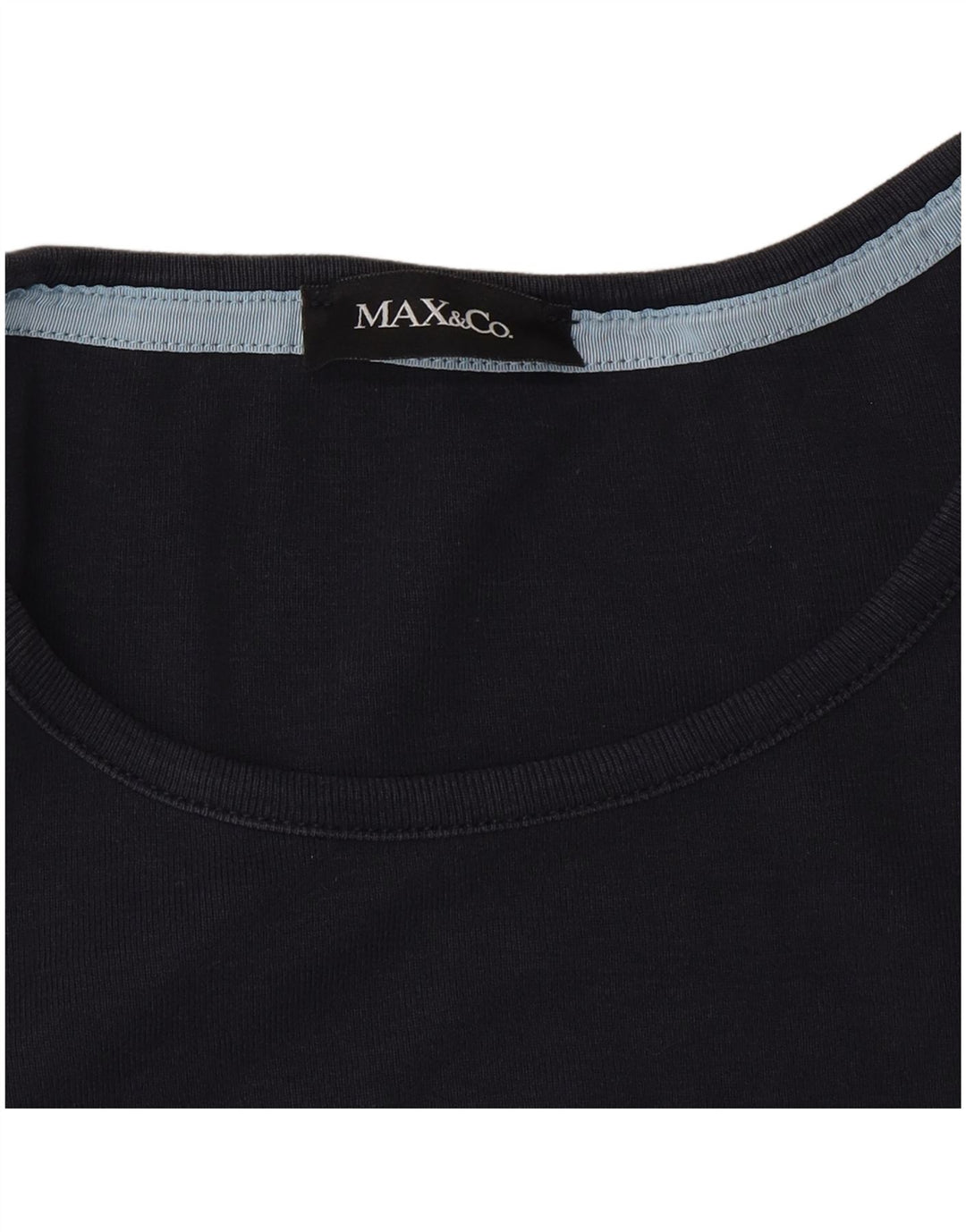 Damska koszulka graficzna Max & Co. Top UK 10, mała, granatowa