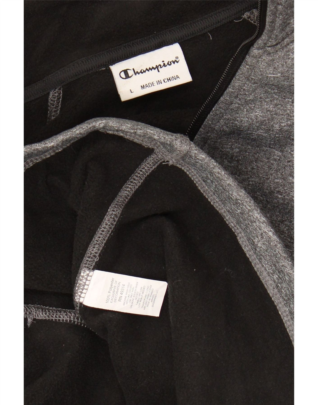 Damska kurtka dresowa Champion UK 16, duża, szara, nakrapiana, poliester