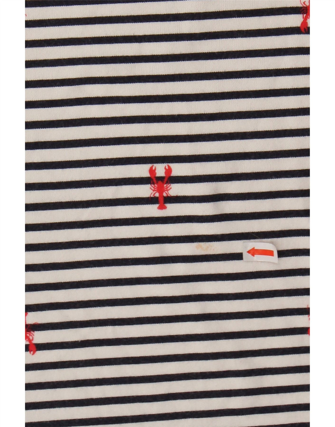 Damski top JOULES z długim rękawem UK 14 w duże białe paski