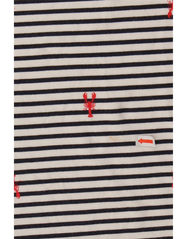 Damski top JOULES z długim rękawem UK 14 w duże białe paski