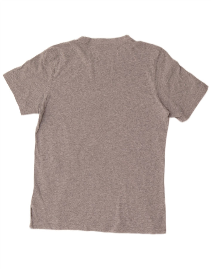 Męska koszulka z grafiką Adidas, średnia, szara bawełna
