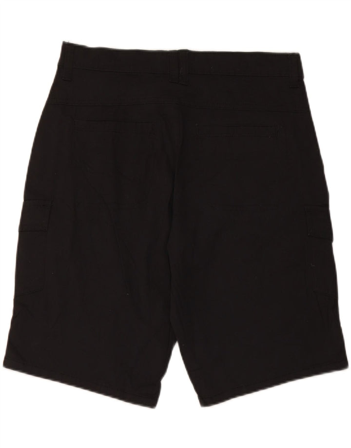 Damskie szorty cargo ze średnim stanem Lee US 6 Medium W30, czarne, bawełniane