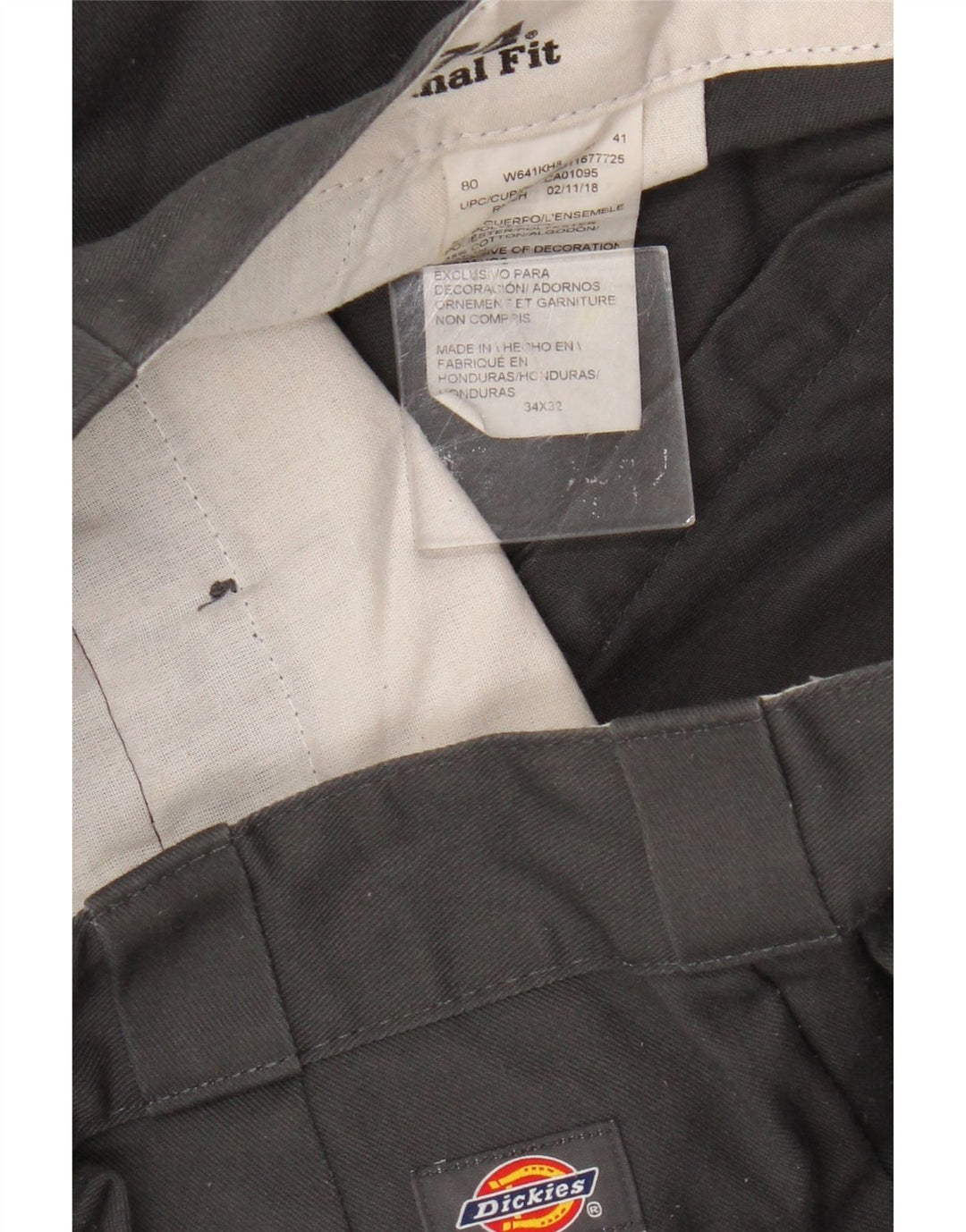 Spodnie Chino Dickies Męskie 874 Straight Original Fit W34 L32 Szare