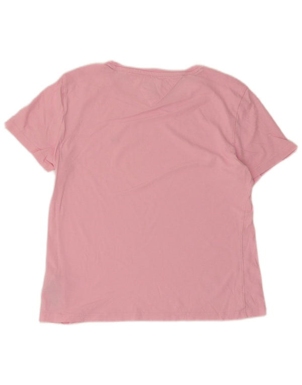 T-shirt damski Tommy Hilfiger Top UK 10 Small Pink Cotton