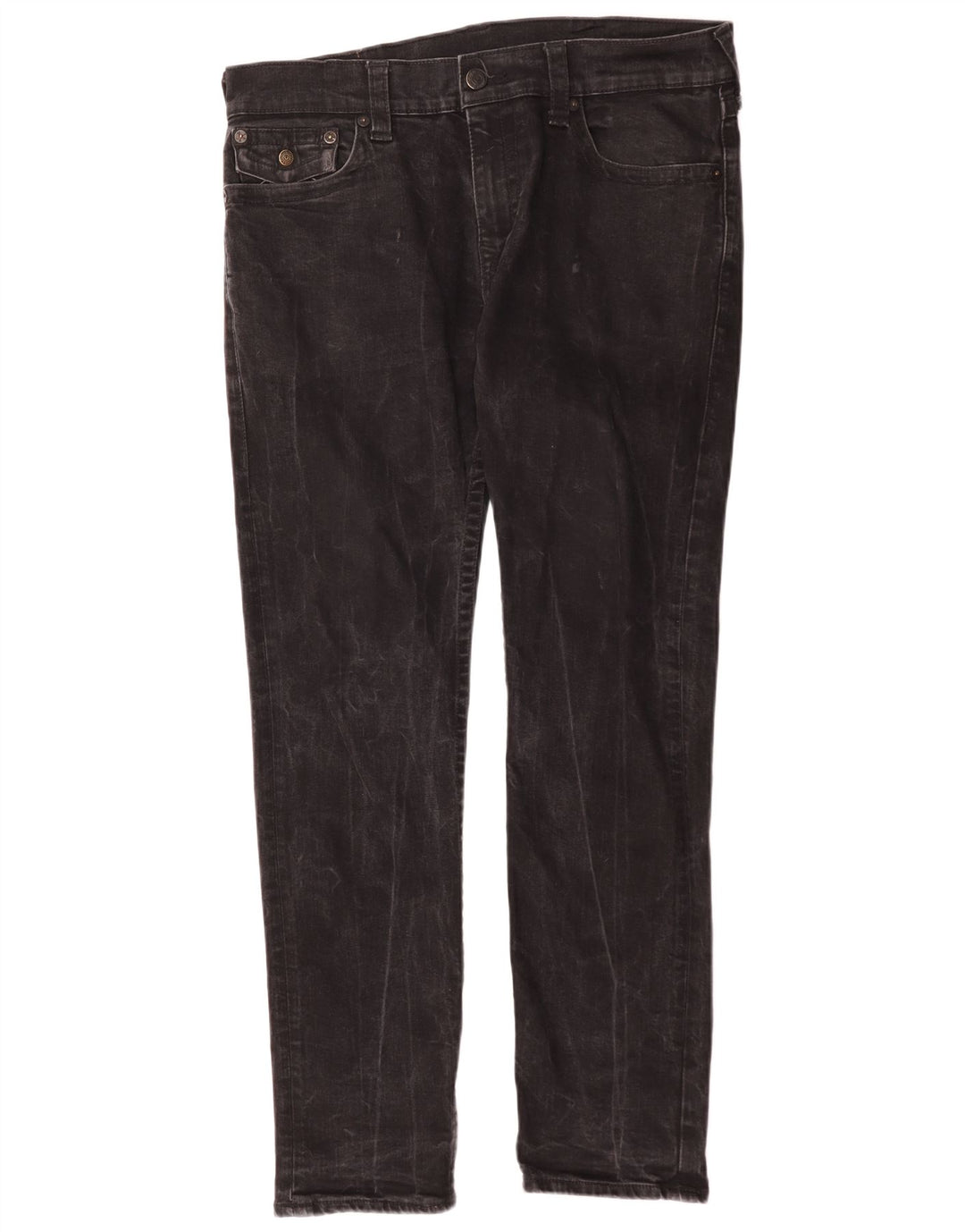 Męskie jeansy True Religion W34 L31 Czarne bawełniane