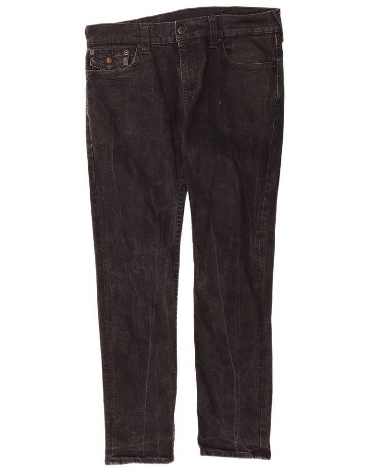 Męskie jeansy True Religion W34 L31 Czarne bawełniane