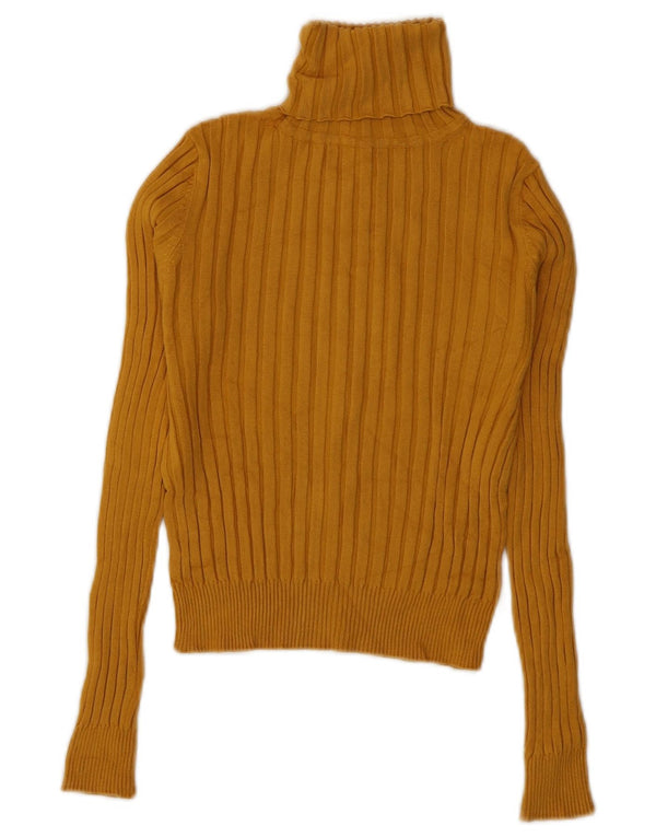Damski sweter Zara z okrągłym dekoltem UK 10 Small, żółta wiskoza