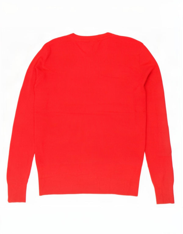Sweter damski Marks & Spencer z okrągłym dekoltem, UK 20 2XL, czerwony, wiskoza