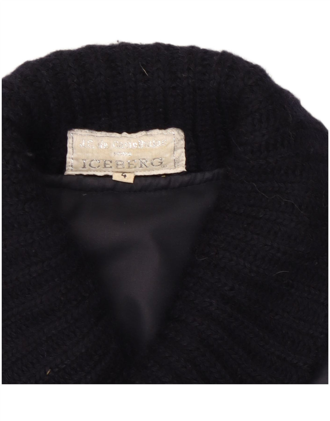 Męska kurtka użytkowa Iceberg UK 38 Średni granatowy wełniany