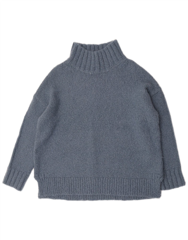 Damski sweter oversize White Stuff z golfem UK 14, średni niebieski