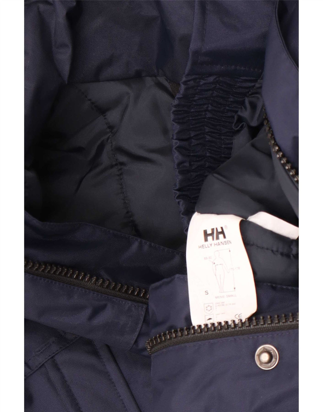 Helly Hansen Męski płaszcz z kapturem, oversize, wyściełany UK 36, mały, granatowy