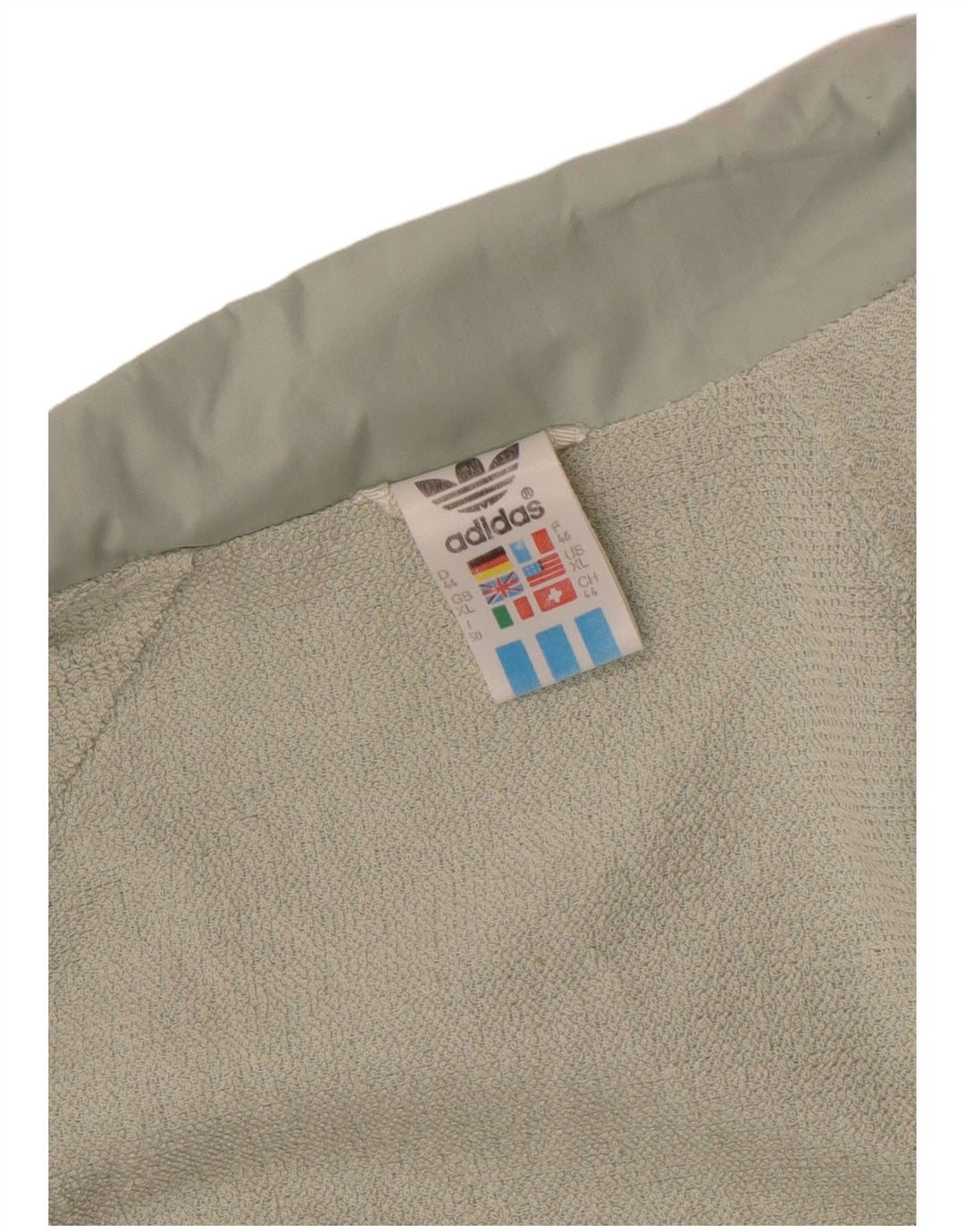 Damska kurtka bomber Adidas UK 18 XL, bawełniana, zielona kratka