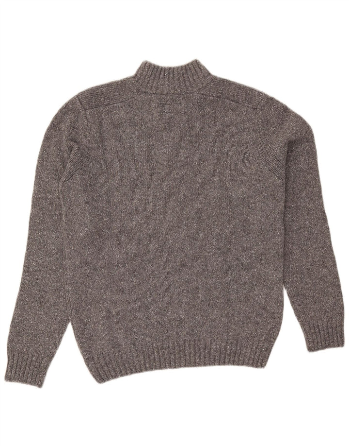 Marlboro Classics Męski sweter zapinany na guziki, duży, szary, wełniany