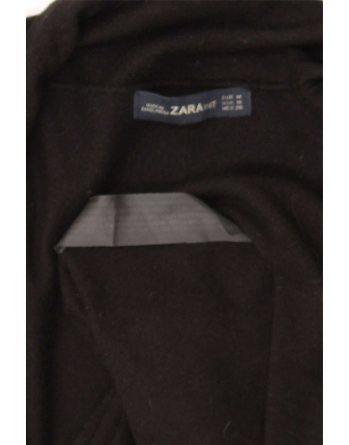 Sweter damski Zara z otwartym kardiganem UK 12, średnia czarna wiskoza