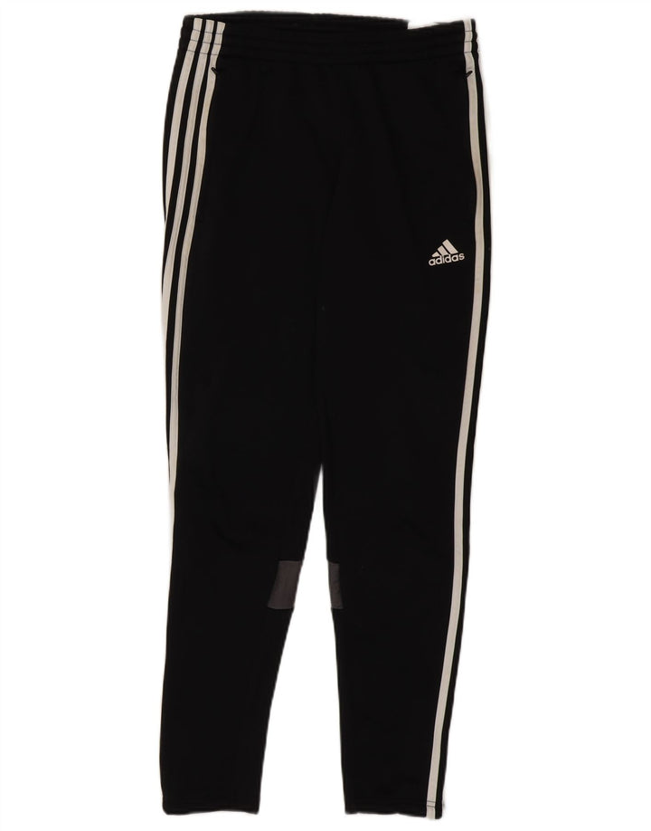 Męskie spodnie dresowe Adidas Climalite, małe, czarne, poliestrowe