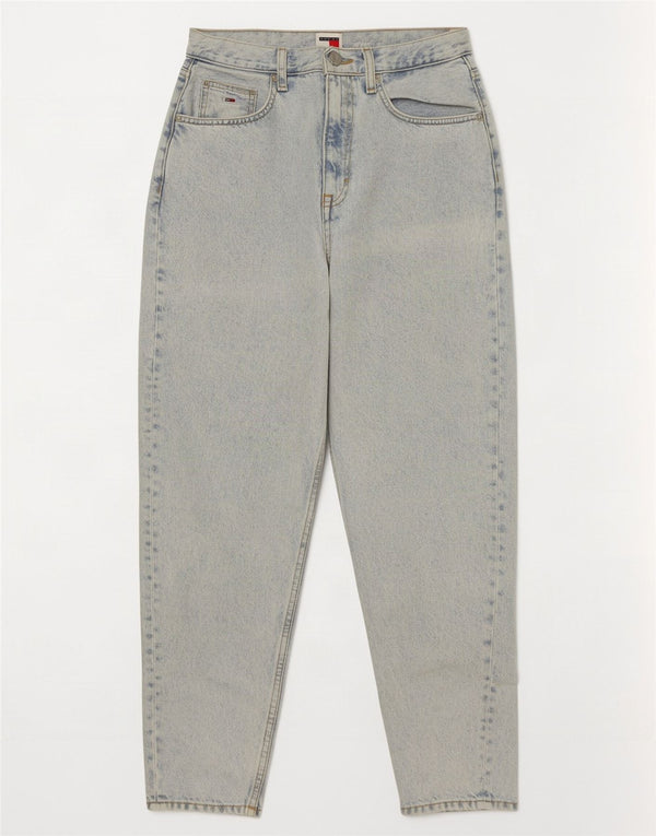 Damskie jeansy Tommy Hilfiger Mom z bardzo wysokim stanem i zwężanymi nogawkami W27 L28 niebieskie