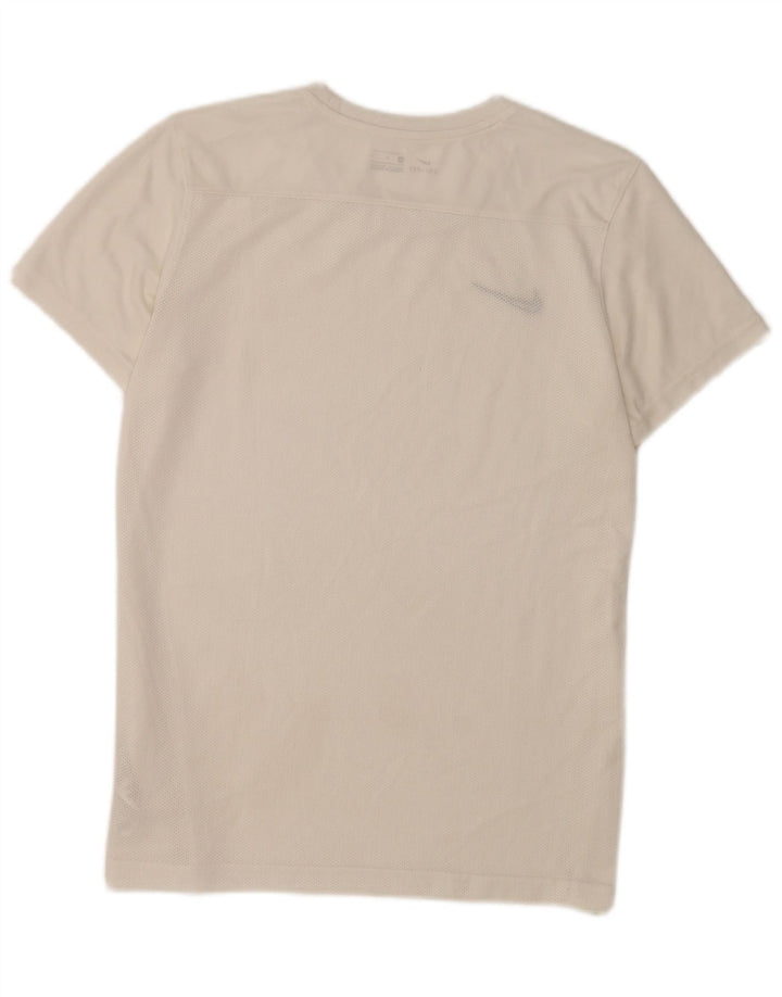 Męski T-shirt Nike Dri Fit, duży, biały, poliester
