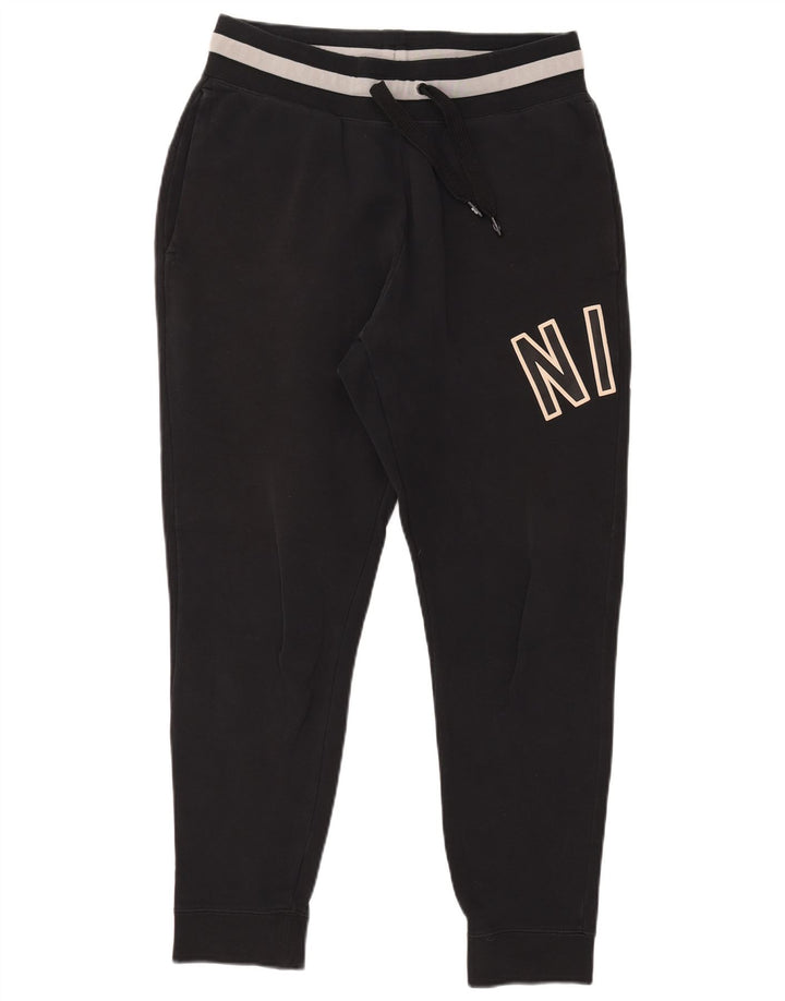 Męskie spodnie dresowe Nike Graphic Joggers, średnia czarna bawełna