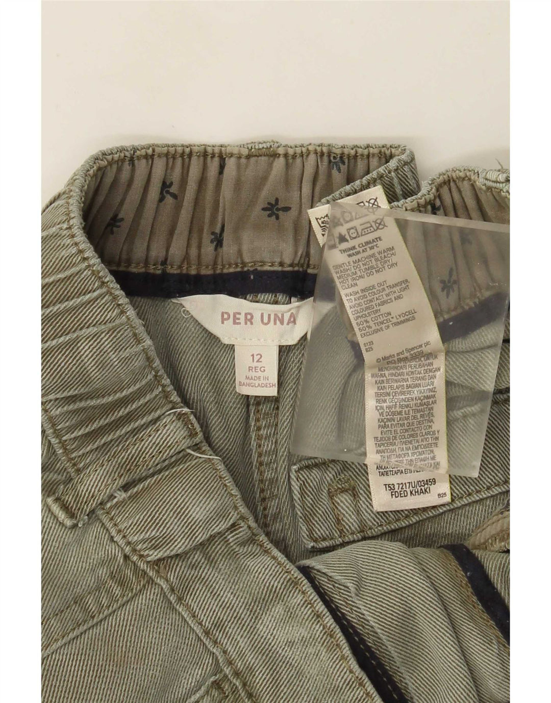 Spodnie damskie Marks & Spencer Crop Cargo UK 12 Medium W30 L26 Khaki