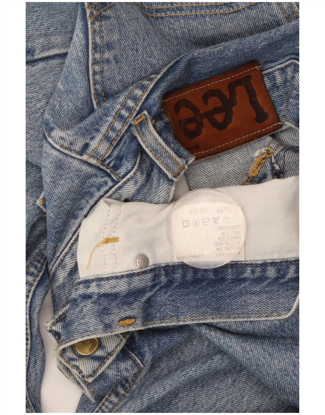 LEE Męskie dżinsy Brooklyn Straight W30 L32 Niebieskie bawełniane