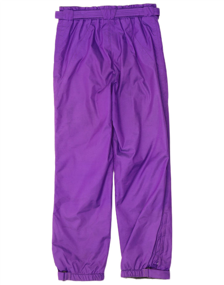 Męskie spodnie narciarskie w stylu vintage, średni fiolet, nylon