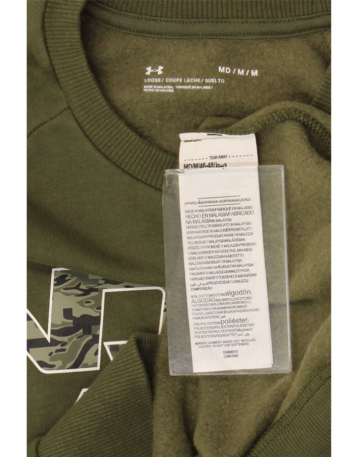 Męska bluza z grafiką Under Armour, średnia, bawełniana khaki