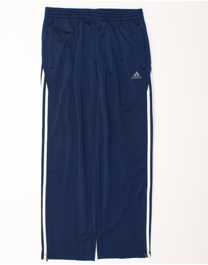 Męskie spodnie dresowe Adidas, duże, granatowe, z poliestru