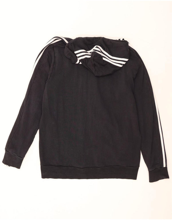 Adidas Męski sweter z kapturem i zamkiem błyskawicznym XL, czarny, bawełniany