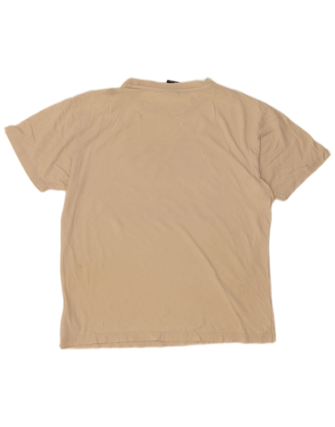 Męski T-shirt z grafiką New Balance, średnio beżowy, bawełniany