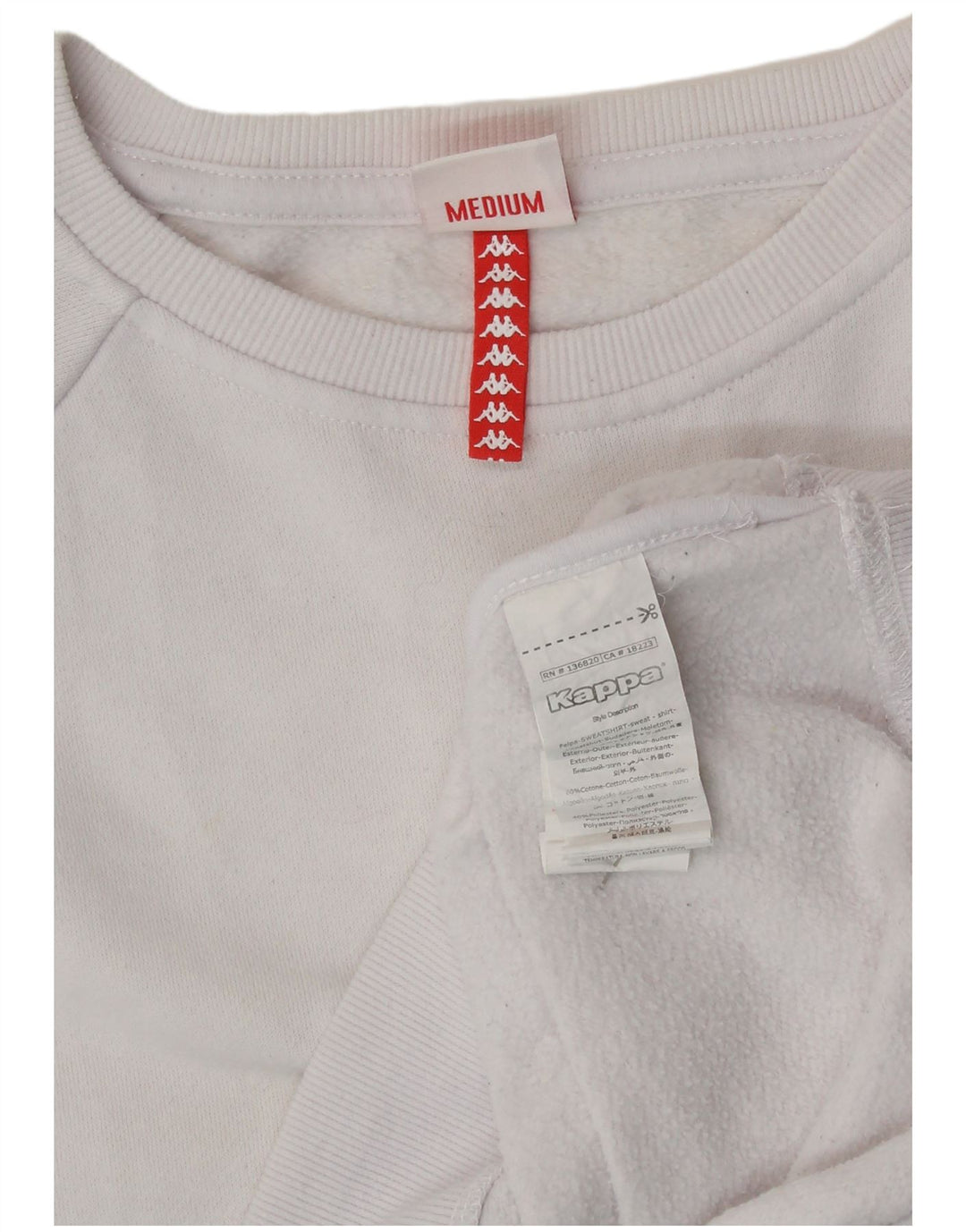 Damska bluza z grafiką KAPPA UK 14 w kolorze średniej bieli