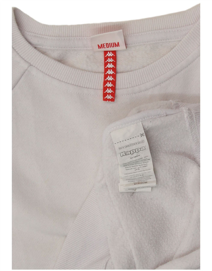 Damska bluza z grafiką KAPPA UK 14 w kolorze średniej bieli